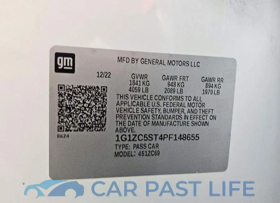 1G1ZC5ST4PF148655# 12