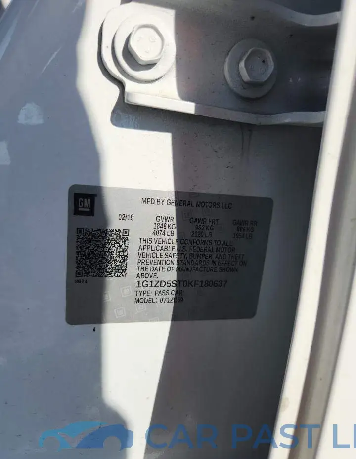 1G1ZD5ST0KF180637# 13