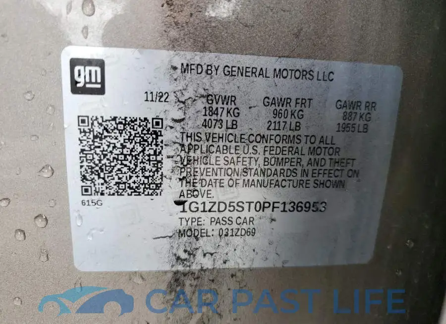 1G1ZD5ST0PF136953# 12