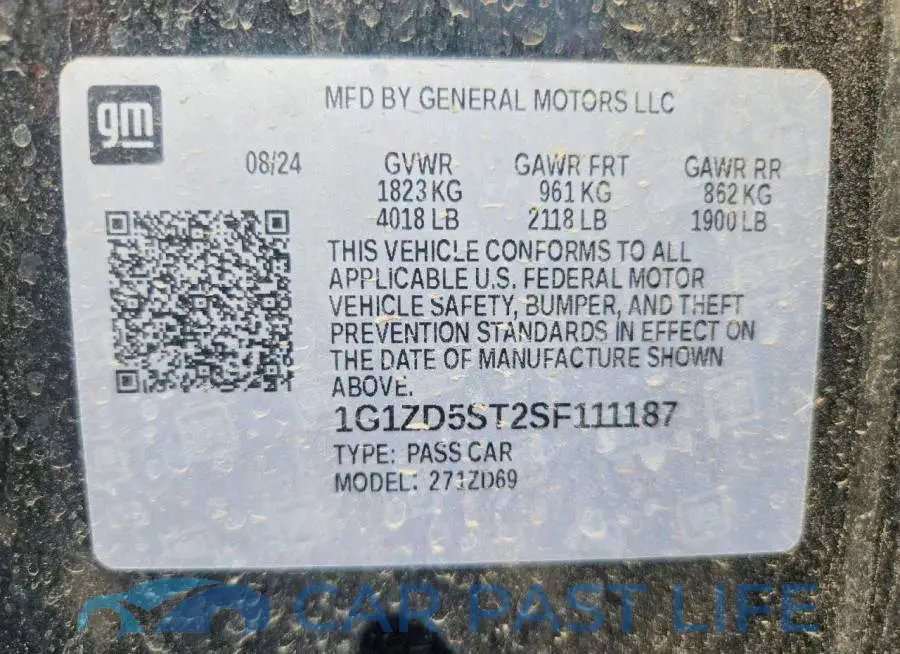 1G1ZD5ST2SF111187# 13