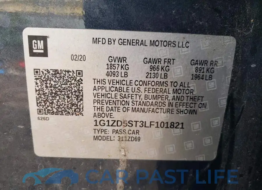 1G1ZD5ST3LF101821# 12