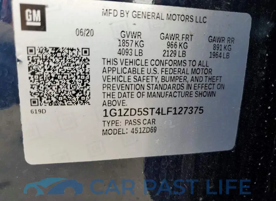 1G1ZD5ST4LF127375# 13