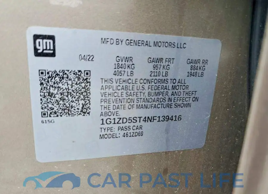 1G1ZD5ST4NF139416# 12