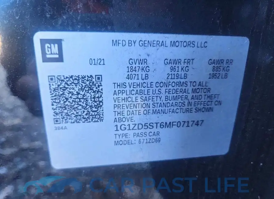 1G1ZD5ST6MF071747# 12