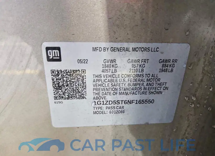 1G1ZD5ST6NF165550# 12