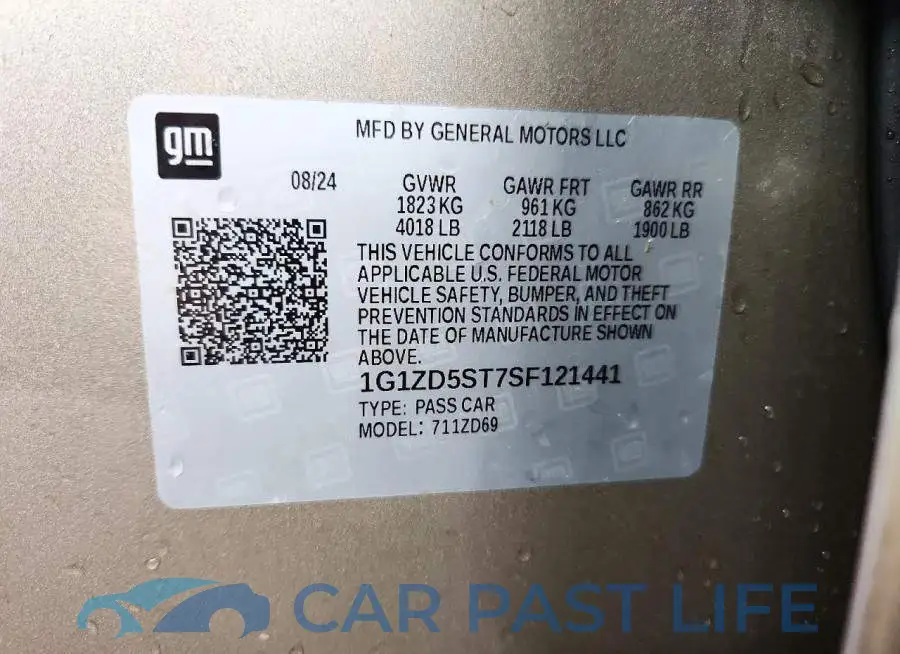 1G1ZD5ST7SF121441# 12