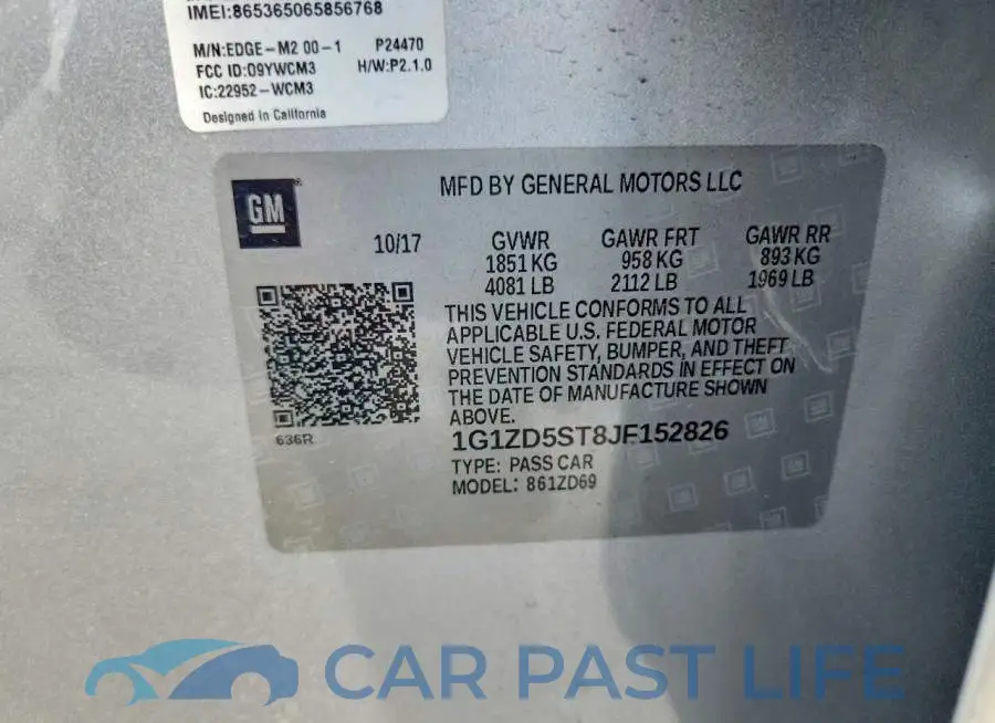 1G1ZD5ST8JF152826# 12