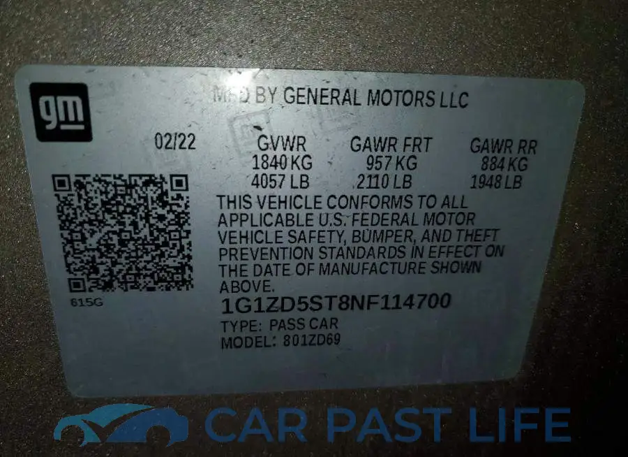 1G1ZD5ST8NF114700# 12