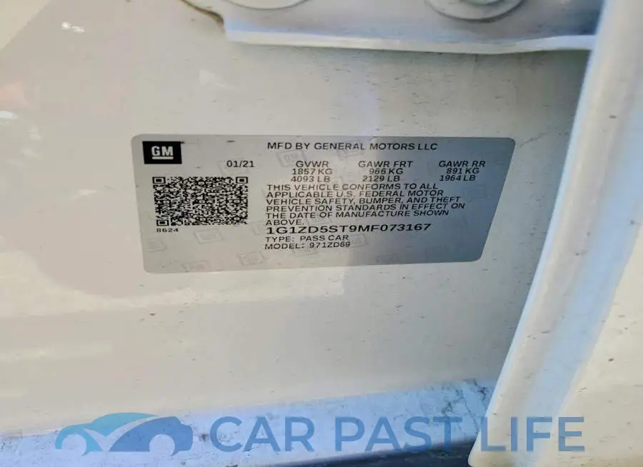 1G1ZD5ST9MF073167# 12