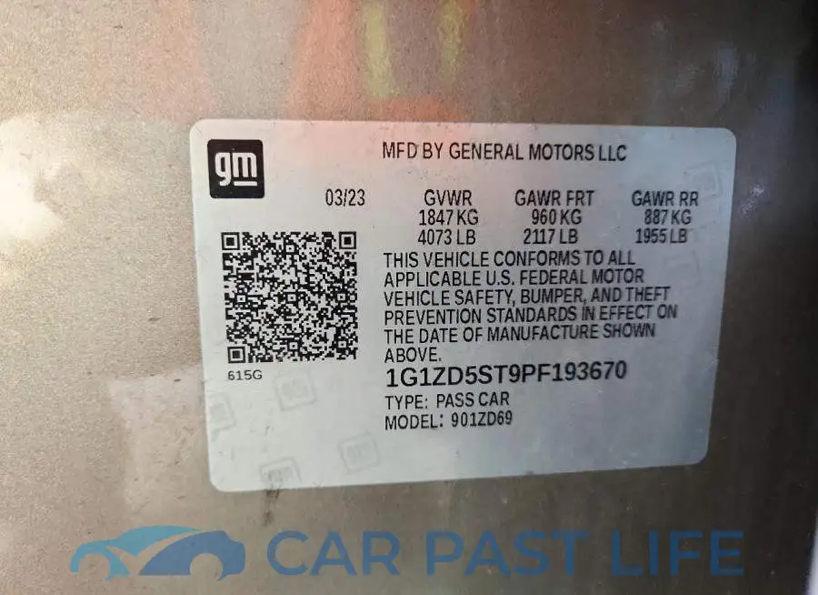 1G1ZD5ST9PF193670# 12