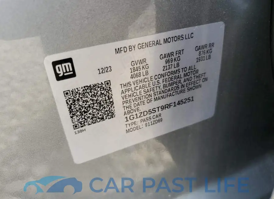 1G1ZD5ST9RF145251# 12