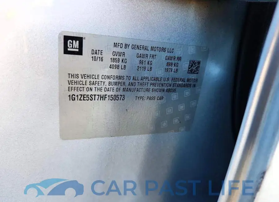 1G1ZE5ST7HF150573# 12