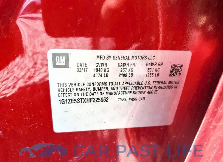 1G1ZE5STXHF225962# 12