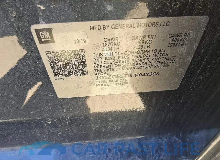 1G1ZG5ST0LF043383# 12