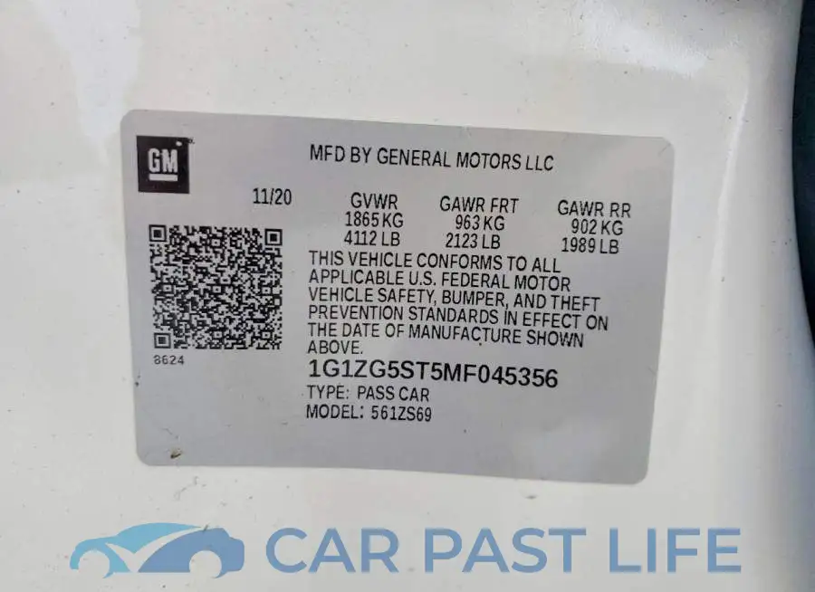 1G1ZG5ST5MF045356# 12