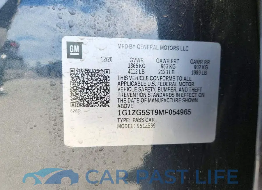 1G1ZG5ST9MF054965# 12