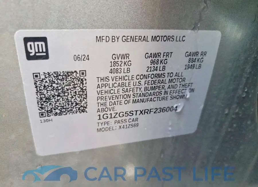 1G1ZG5STXRF236004# 12