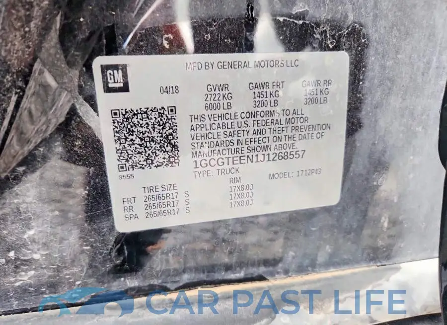 1GCGTEEN1J1268557# 12