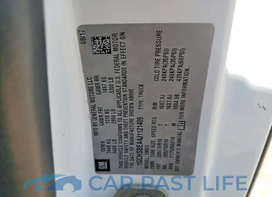 1GCHSBEA4J1121409# 12