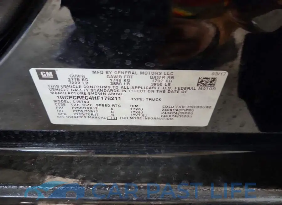 1GCPCREC4HF178211# 12