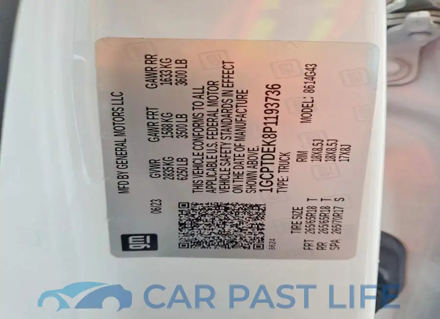 1GCPTDEK8P1193736# 13