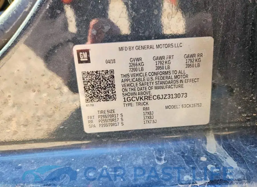 1GCVKREC6JZ313073# 13