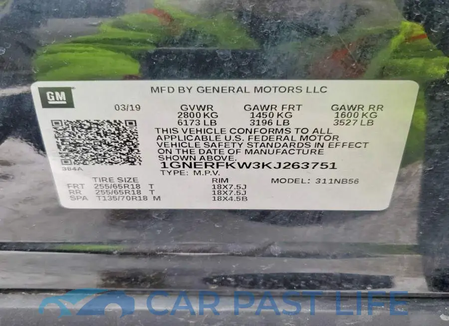 1GNERFKW3KJ263751# 14
