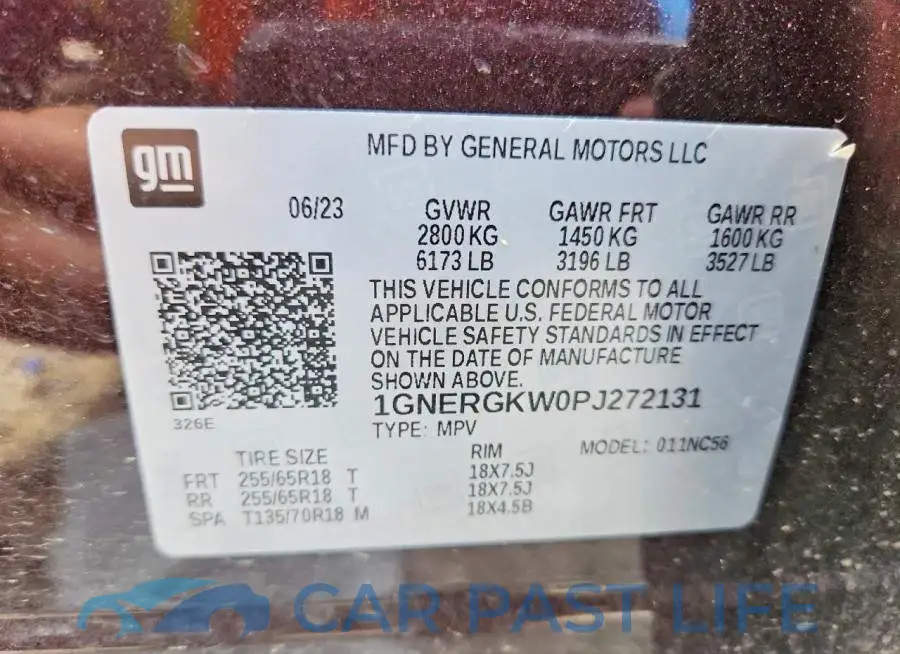 1GNERGKW0PJ272131# 13