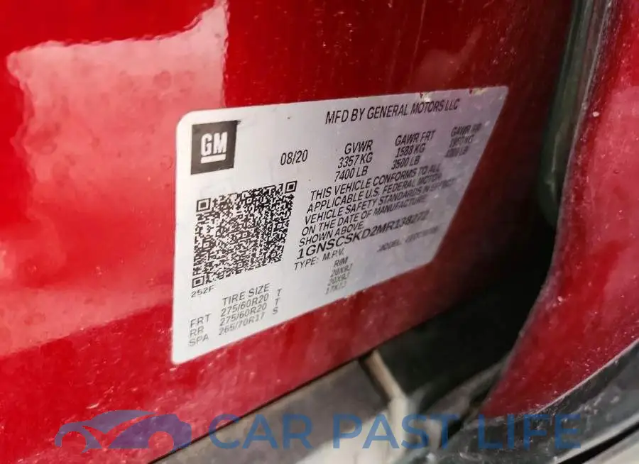 1GNSCSKD2MR138272# 12