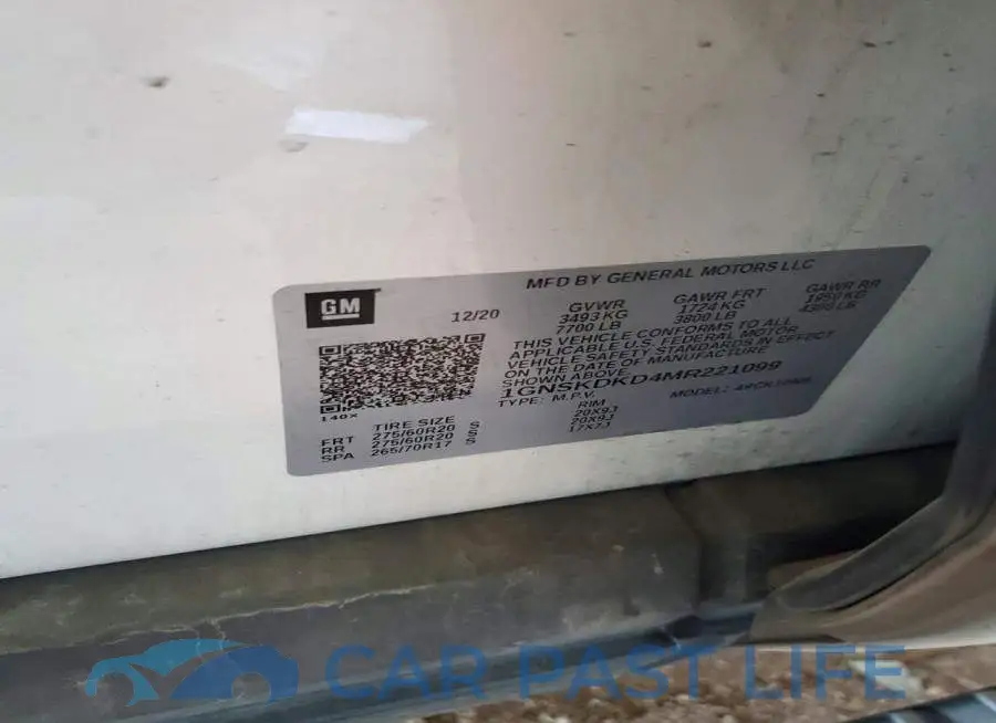 1GNSKDKD4MR221099# 13