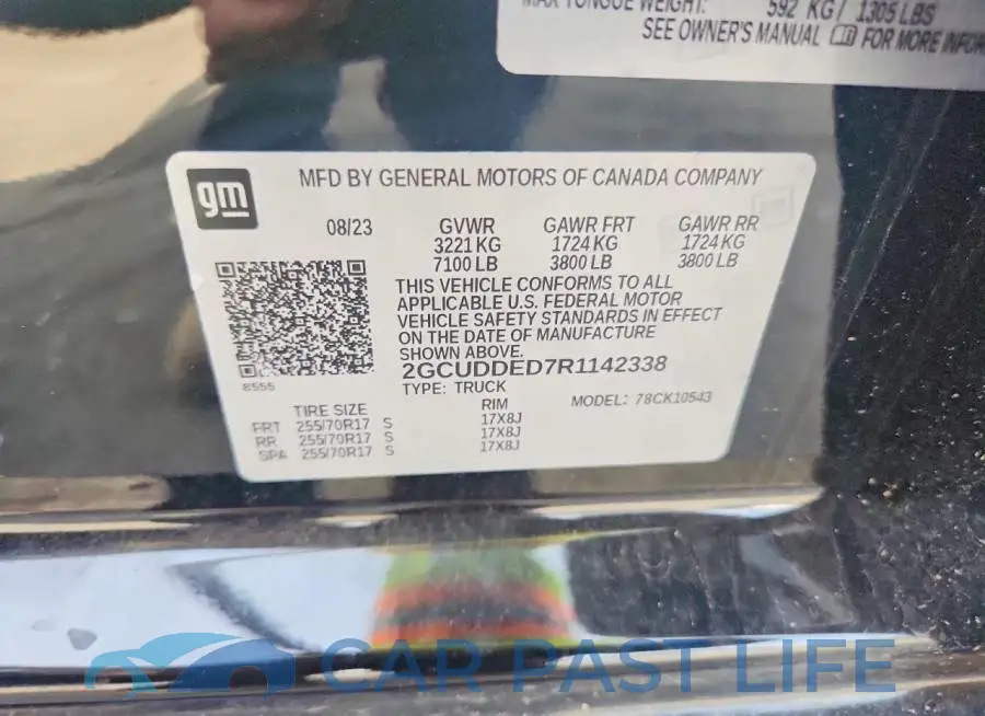 2GCUDDED7R1142338# 12