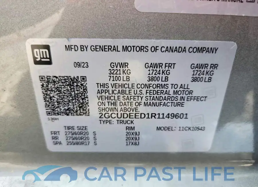 2GCUDEED1R1149601# 13