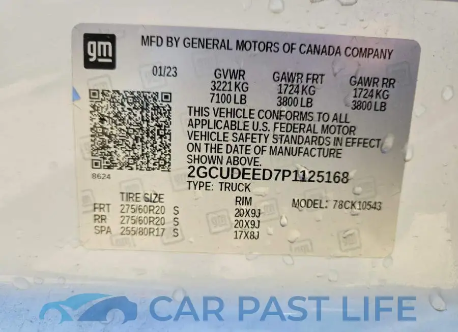 2GCUDEED7P1125168# 12