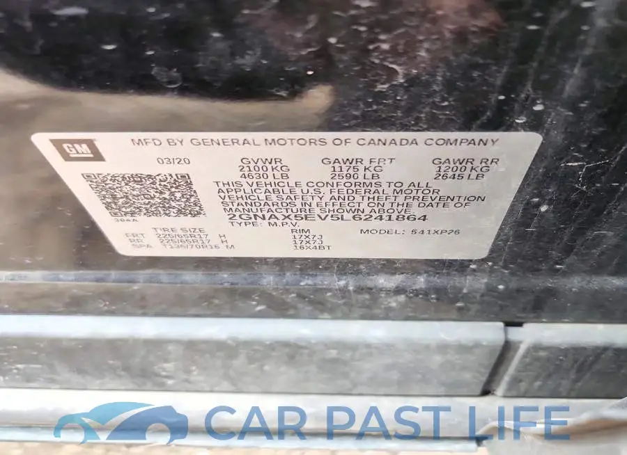 2GNAX5EV5L6241864# 13