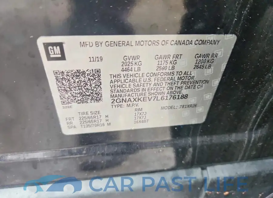 2GNAXKEV7L6176188# 12