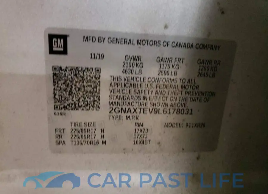 2GNAXTEV9L6178031# 13