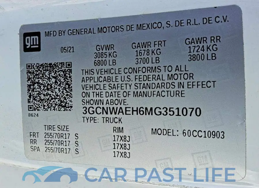 3GCNWAEH6MG351070# 12