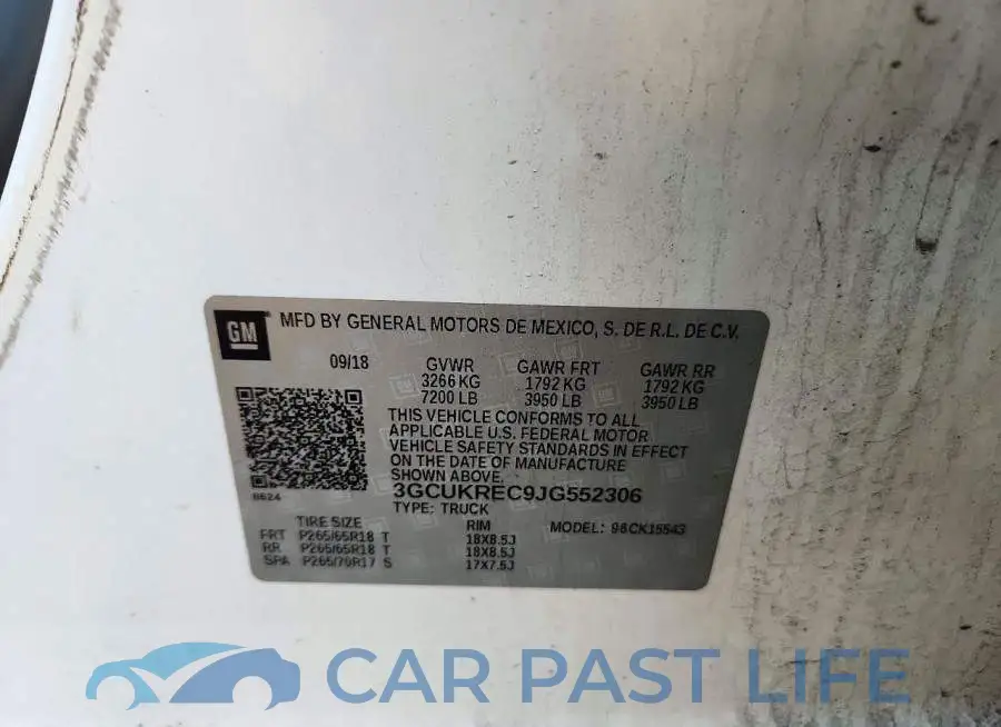 3GCUKREC9JG552306# 13