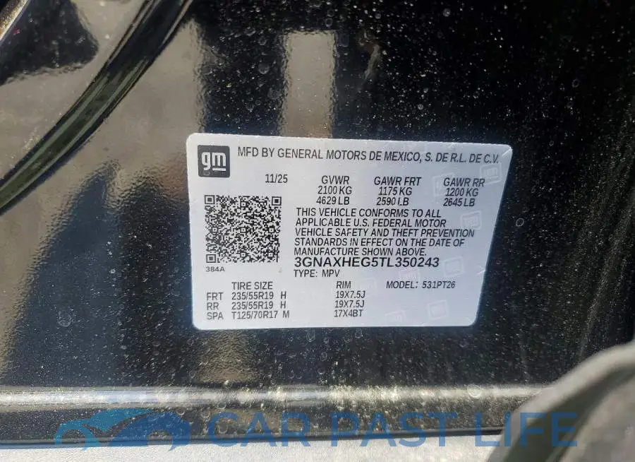 3GNAXHEG5TL350243# 13