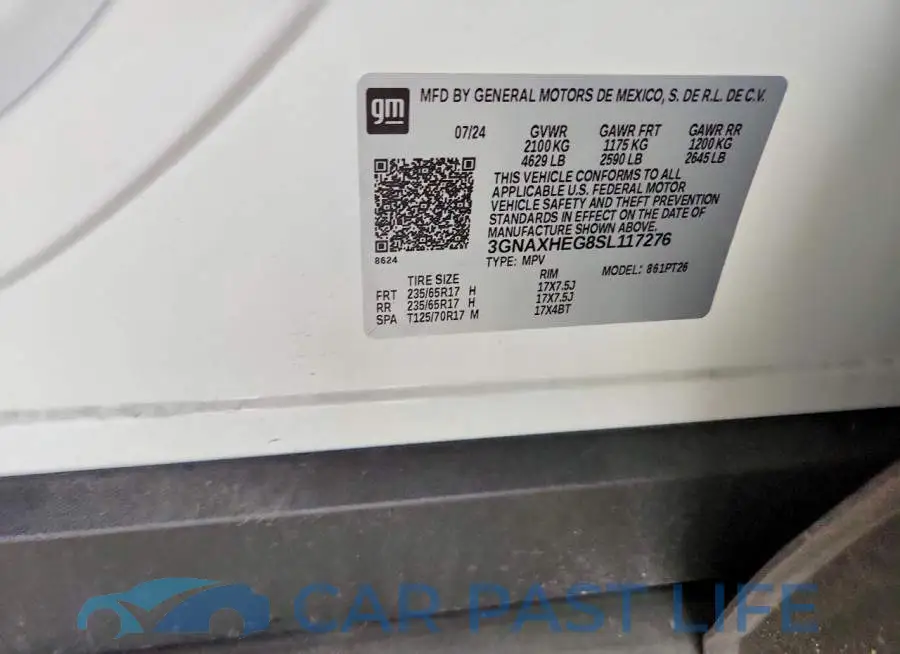 3GNAXHEG8SL117276# 13