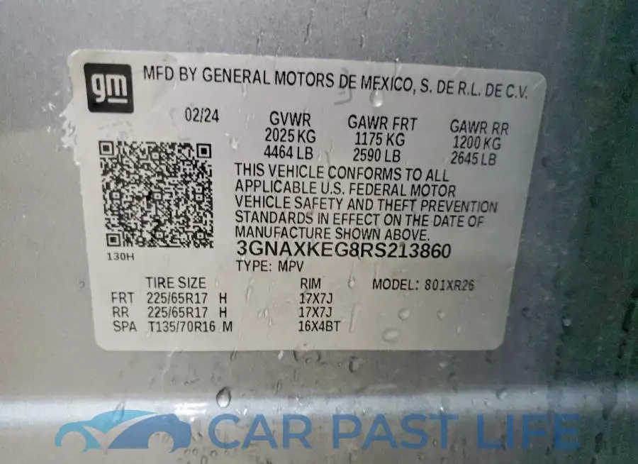 3GNAXKEG8RS213860# 13