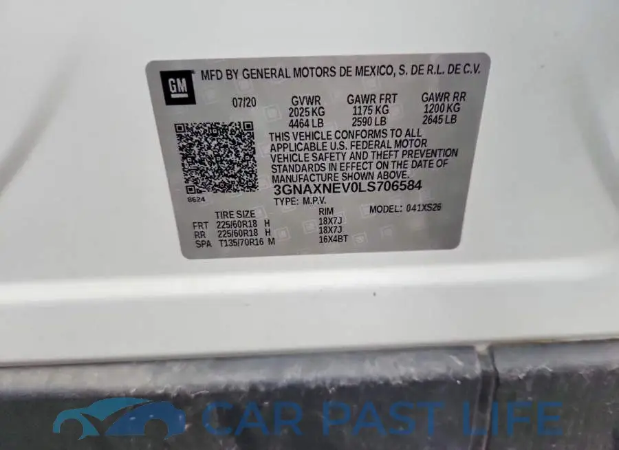 3GNAXNEV0LS706584# 12