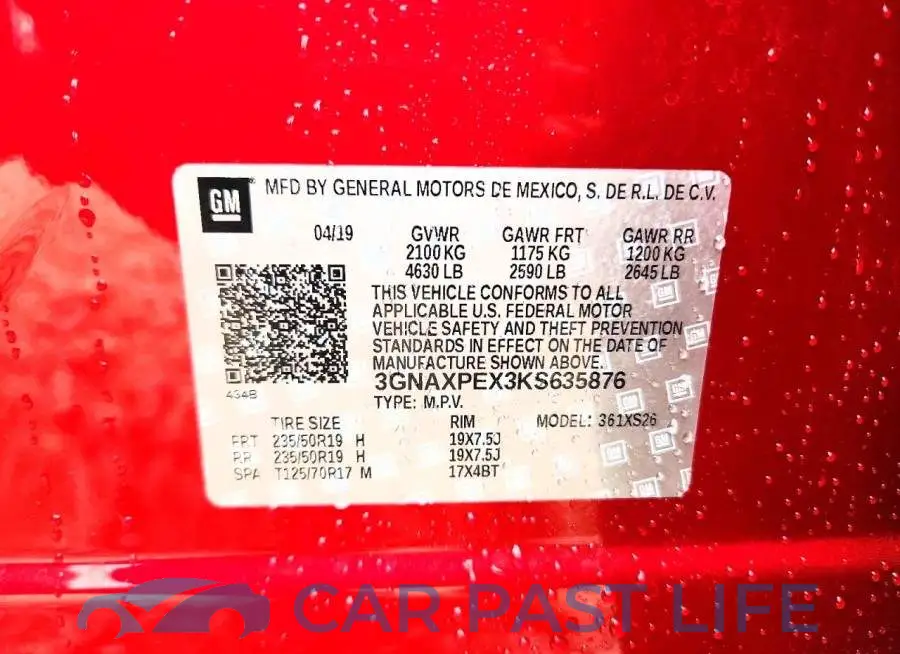 3GNAXPEX3KS635876# 13