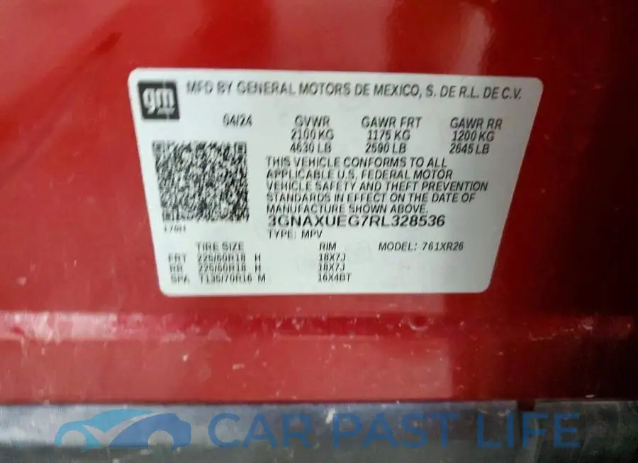3GNAXUEG7RL328536# 13