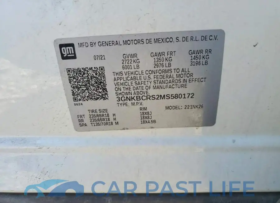3GNKBCRS2MS580172# 13