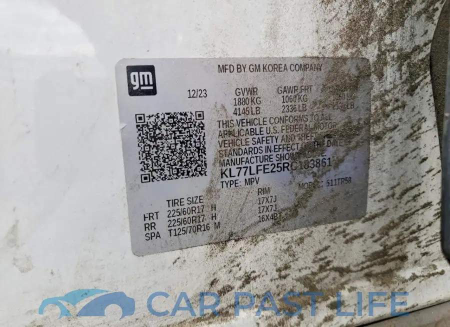 KL77LFE25RC183861# 13