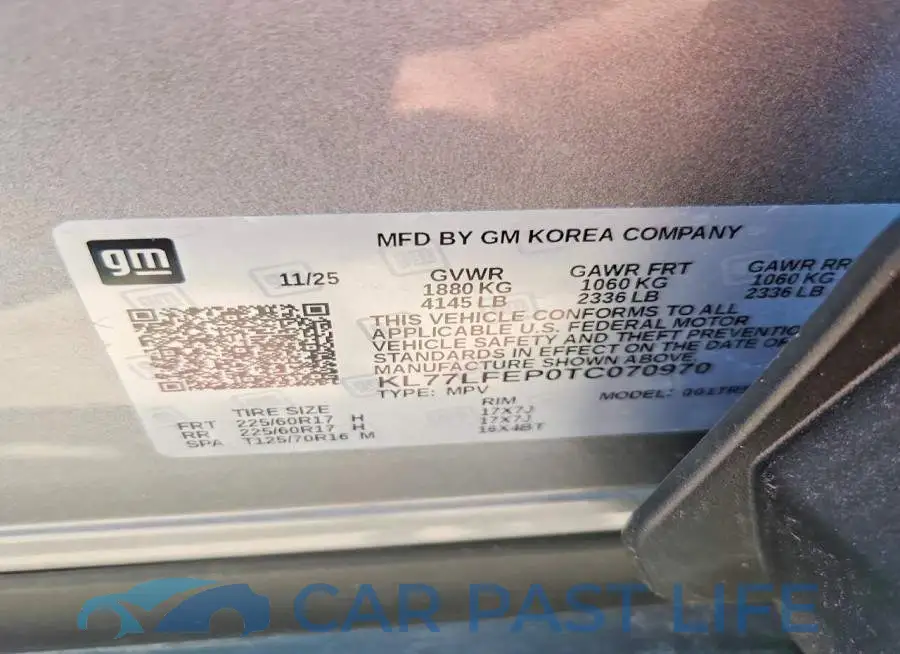 KL77LFEP0TC070970# 13