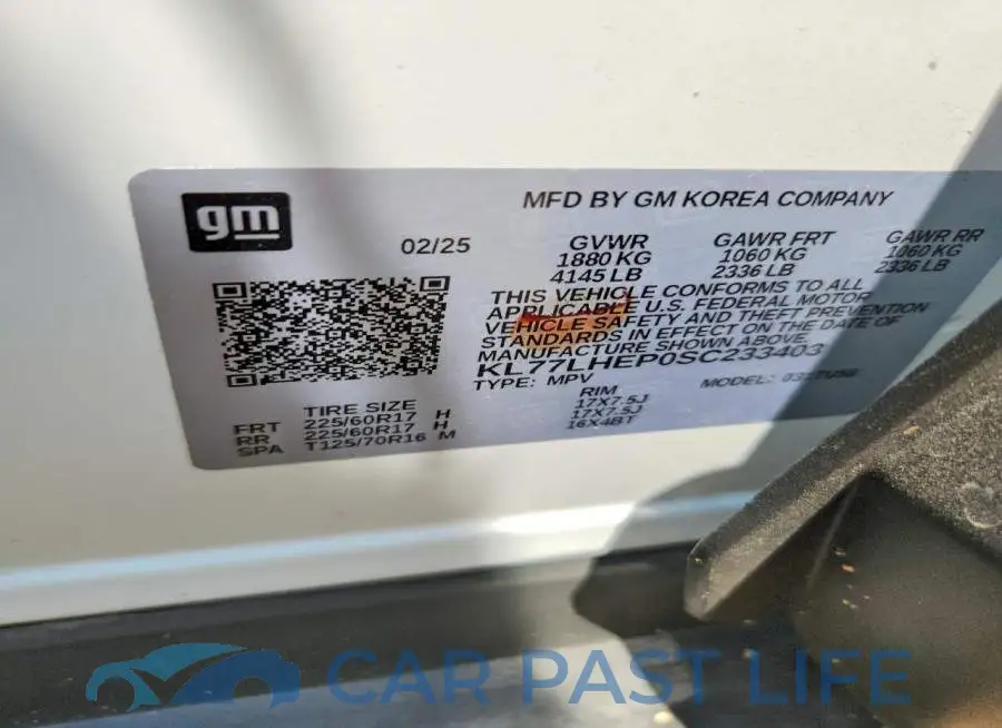 KL77LHEP0SC233403# 13