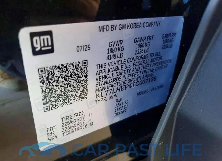 KL77LHEP4TC007186# 13
