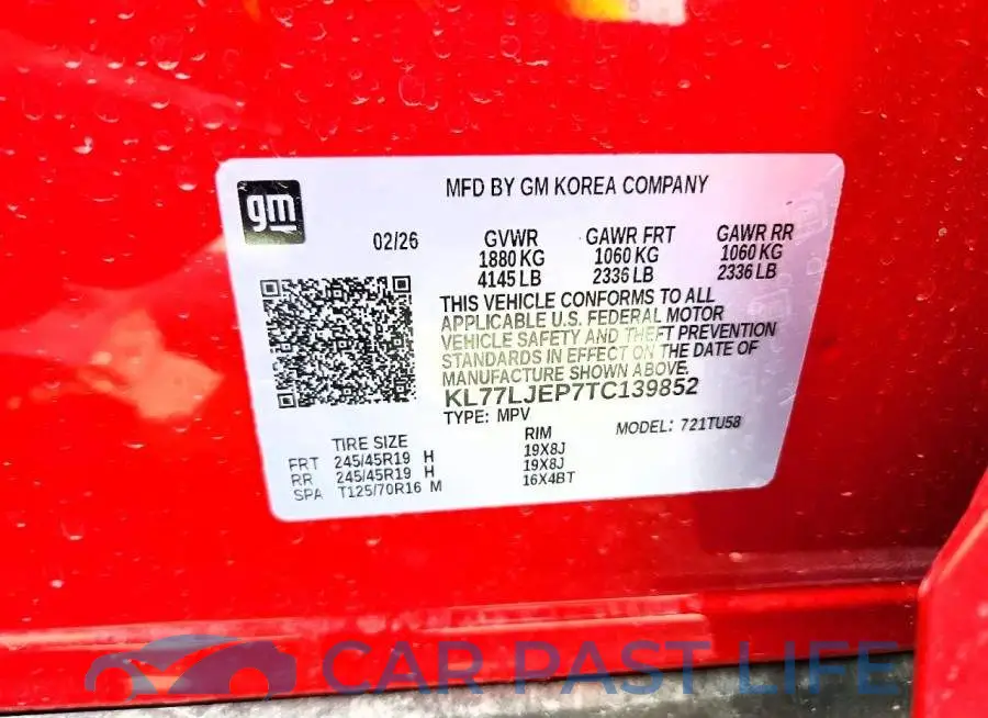 KL77LJEP7TC139852# 14